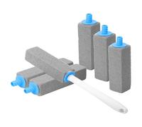 Kit da 6 Pietre Pomice per WC, Pietra Lavabile Sostituibile con Manico, Bastoncini di Pomice Naturale per Pulizia Bagno, Rimuovi Calcare da Gabinetto, Piscina e Superfici, Accessori Pulizia Casa