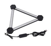 Kit da 9 Set di Barre Luminose Intelligenti, Lampada da Parete a LED RGB da 16 Milioni di Colori per Kit di Barre Luminose per Decorazioni per la Casa Tuya Nero