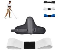 Kit da allenamento da golf con fascia da braccio e cinturino da polso, per correggere l'angolo del polso e sviluppare la memoria muscolare per golfisti principianti (bianco)
