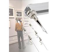 Kit da appendere al soffitto resistente per opere d'arte e cornici, soluzione di visualizzazione sicura per dipinti, poster e supporti per gallerie