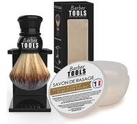 Kit da barba | Pennello da barba con supporto + sapone per rasatura 150ml ✮ BARBER TOOLS ✮