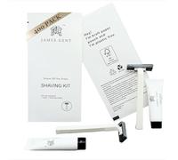 Kit da barba usa e getta in confezione ecologica, confezione da 400 rasoi e 400 creme da barba monouso, dimensioni da viaggio, forniture alberghiere e articoli da toeletta per gli ospiti