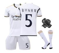 Kit da calcio per bambini, maglia da calcio n. 5, kit da calcio per ragazzi con maglietta da allenamento per calcio, pantaloncini, calzini, guardie piastra, maglia da calcio regalo per ragazzi ragazze