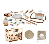 Kit da campeggio per bambini - Giocattoli di ruolo | Accessori Camp Fuoco Giocattoli Cucina | Set realistico Picnic all'aperto | Perfetto per Compleanno Natale da 3 a 6 Anni Attività Completa AI