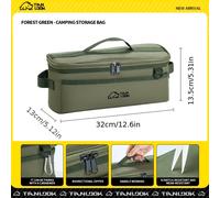 Kit da campeggio per esterni con borsa per chiodi da terra, borsa cilindrica portatile, martello per chiodi da terra resistente e durevole, borsa in tela per riporre il martello