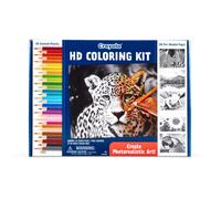 Kit da colorare Crayola HD con 30 matite colorate e 20 pagine da colorare premium, set da colorare per adolescenti, regalo
