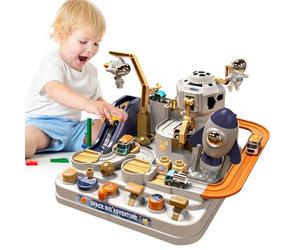 Kit Da Corsa Pathway: Corso Di Auto Guidate da Gravità, Intrattenimento Di Ingegneria Prescolare, Costruttore Di Coordinamento Pratico, Giocattolo Creativo per Risolvere Problemi