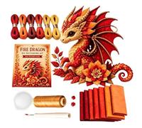 Kit da cucito a forma di drago, animale 3D fatto a mano, con tessuto pretagliato e , per il proprio drago, per adolescenti, adulti, decorazione per la casa, attività per feste