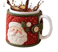 Kit da Cucito Natale Set Trapunta Isolante Termica per Bicchiere | Kit Quilting Arte e Artigianato per Donne Signore Hobbiste Principianti Casa Appartamento Laboratorio Scuola Progetto