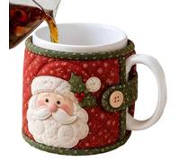 Kit da Cucito Natale Set Trapunta Isolante Termica per Bicchiere | Kit Quilting Arte e Artigianato per Donne Signore Hobbiste Principianti Casa Appartamento Laboratorio Scuola Progetto