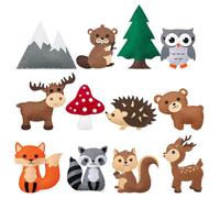 Kit da cucito per bambini - Animali in feltro, cucito e roba mini kit di peluche