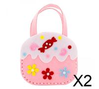 Kit da cucito per bambini, confezione da 2 o 4 pezzi: sacchetti in pile,