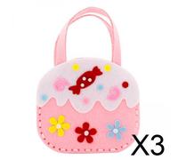 Kit da cucito per bambini, confezione da 2 o 4 pezzi: sacchetti in pile,