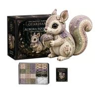 Kit da cucito per patchwork con foresta incantata, tessuto pretagliato e accessori, 12 stili di bambole animali del bosco, set di ornamenti fatti a mano, regalo ideale per gli appassionati del fai da