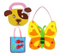 Kit da cucito per principianti, kit borsa da cucito per bambini | Cuci la borsa della tua borsa Borsa artigianale | Progetti artistici divertenti Per principianti Cuci la tua borsa per bambini creativ