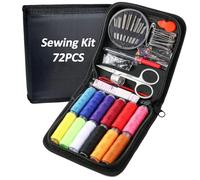 Kit da cucito portatile RFWIN, 72 pezzi, kit da cucito da viaggio con borsa, ideale per principianti, bambini, uso domestico e di emergenza