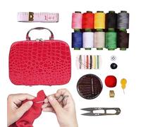 Kit Da Cucito Portatile | Set per Ago e Filo,Utensili Per Il Ricamo | Per la Creazione il Trapunto le Cuciture l'Infilaggio il Cucito l'Abbigliamento Tessuto per i Principianti