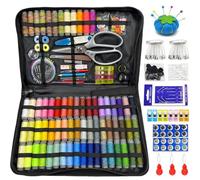 Kit da Cucito Premium, 66 Colori Set da Cucitoper Adulti, 305 Pezzi Accessori per Cucire Professionale con Aghi, Filo, Forbici, Bottoni e Molto, Adatto Principianti, Viaggi, Casa, Scuola, Emergenza