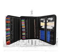 Kit da disegno per studenti d'arte, 71 pezzi con matite colorate per schizz