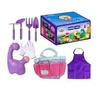 Kit da giardinaggio per bambini - Pala per sabbia Annaffiatoio Strumenti per piantare colorati Presa facile Sviluppo creativo sostenibile | 9 Pezzi Attrezzi da Giardinaggio Bambini Balcone Giardino Co