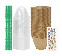 Kit da giardinaggio per bambini - Set di attività educative per la crescita | Avviamento per la serra con adesivi Coltivazione di piante - Balcone di casa Compleanno Famiglia Esplorazione della natura