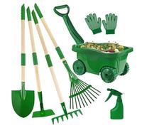 Kit da giardinaggio per bambini, set di set di imitazione ergonomica, attrezzi da giardinaggio per bambini, per cortile, spiaggia, Pasqua, compleanno, Natale, Capodanno, scuola