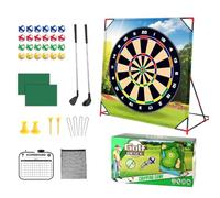 Kit da golf da cortile - Sticky Ball Challenge, tappeto da mettere bersaglio, striscia altalena multiuso, pista di pratica resistente alle intemperie, intrattenimento da campeggio, set attività per