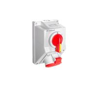 Kit da incasso con presa 5P (0-I) 32A IP54 C32-18N 974005