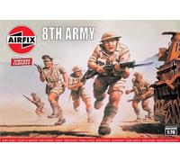 KIT DA MONTARE IN SCALA COMPATIBILE CON WWII BRITISH 8th ARMY KIT 1:76 AIRFIX A00709V
