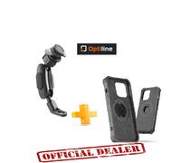KIT DA MOTO/SCOOTER OPTILINE DA SPECCHIETTO SUPPORTO + COVER IPHONE