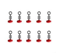 Kit da pesca girevole con puleggia e perline per la corsa e l'attrezzatura da pesca d'acqua dolce, 5 x 8 mm (10 pezzi 3 x 4 mm)