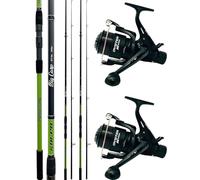 Kit da pesca - Kit Pesca Fondo Lago 2 Canne 2 Mulinelli con Filo