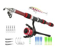 Kit da pesca per bambini, canna da pesca per bambini e mulinello combinato - Set di mulinelli per casting pole per bambini, kit di attrezzi per principianti