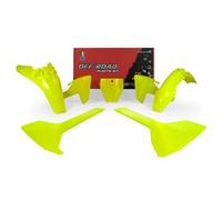 Kit Da Plastica RACETECH (5 Pezzi) -giallo Fluor per Moto Motocicletta
