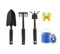 Kit da spiaggia con pala, rastrello e secchio per raccogliere conchiglie, ostriche e tesori da spiaggia (B(3 set))