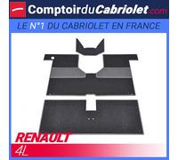 Kit Da Tappeto Moquette Grigio Antracite 3 Monete per Renault 4L