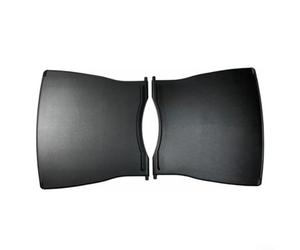 Kit da tavolo per grill, ripiano laterale nero per modelli Weber 2014 Q1000 Q1200 per preparazione di alimenti, campeggio, barbecue da giardino (2 pezzi)
