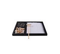 Kit da tavolo per meditazione e yoga, giardino zen giapponese, da tavolo, sabbia rocciosa, chakra, santuario, altare zen giapponese, decorazione per casa, ufficio, scrivania, regalo zen per donne e