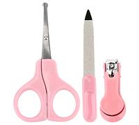 Kit da Toelettatura da 3 in 1 in Chiodo C Nail C, 3 Pezzi Imposta un Kit per Bambini Clipper, File di Forbici per Taglio a Cura di Manicure con Forbici e il Bordo delle Unghie dei Bambini