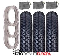KIT DA TRE RUOTE COMPLETE GOMMA-CAMERA-CERCHIO 3-50-10 PER PIAGGIO VESPA SPRINT