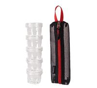 Kit da viaggio da campeggio, con borsa portatile per condimenti, 5 bottiglie per condimenti per attrezzatura da trekking