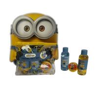 Kit da viaggio per bambini per la cura personale Minions, 3 pezzi: shampoo 60 ml, gel da bagno 60 ml, balsamo per le labbra 10 g