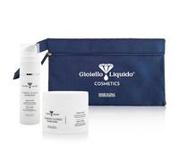 Kit da Viaggio Per il Corpo: Burro Rimodellante 30ML + Scrub Esfoliante Anticellulite 50ML+ Pochette in Regalo - Idrata e combatte la cellulite, Snellente, Rivitalizzante - Anche per Viaggi in Aereo