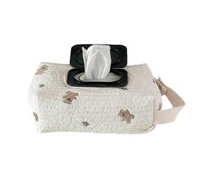 Kit da viaggio per salviette per bambini - distributore di salviette | Container portatile | Pocket di stoccaggio grazioso, leggero e riutilizzabile per passeggino, gare, passeggiate, bagno