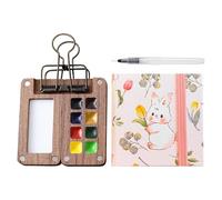 Kit da viaggio per tavolozza di pittura, versatile kit per acquerelli, pratico set tascabile per acquerelli, kit da viaggio per pittori, artisti, studenti