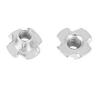 Kit Dadi a T da 100 Pezzi, Dado a 4 Punte a Scelta da M3 M4 M5 M6 M8 per Mobili della Lavorazione del Legno (M6)