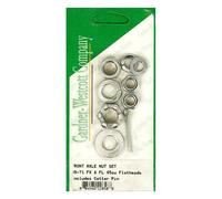 Kit Dadi Assale Hex Cromato Anteriore 2 pz Per Harley-Davidson 49-71 WL fino 71