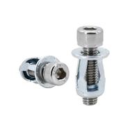 Kit dadi for rivetti a forma di petalo M4 M5 M6 Dadi a cricchetto multicolore for auto, M4x20)(Socket Head (Silver),M4x20(20Pcs))