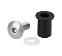 Kit Dadi Gomma C-Tornillos + Rondelle Lampa Argento per Moto