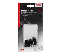 91650 - Screen Fit-Kits, kit dadi gommati con viti e rondelle (5 MA) - 10 pz -